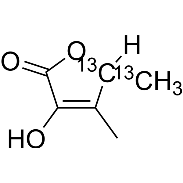 4,5-Dimethyl-3-hydroxy-2(5H)-furanone-13C2 156420-66-5